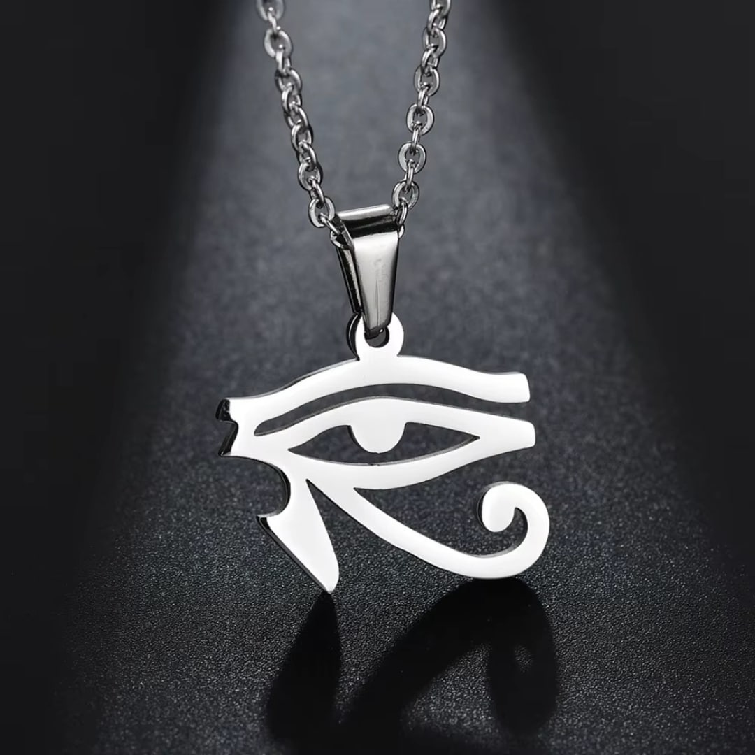 Collier Symbole Pharaon ra en Acier Inoxydable 4