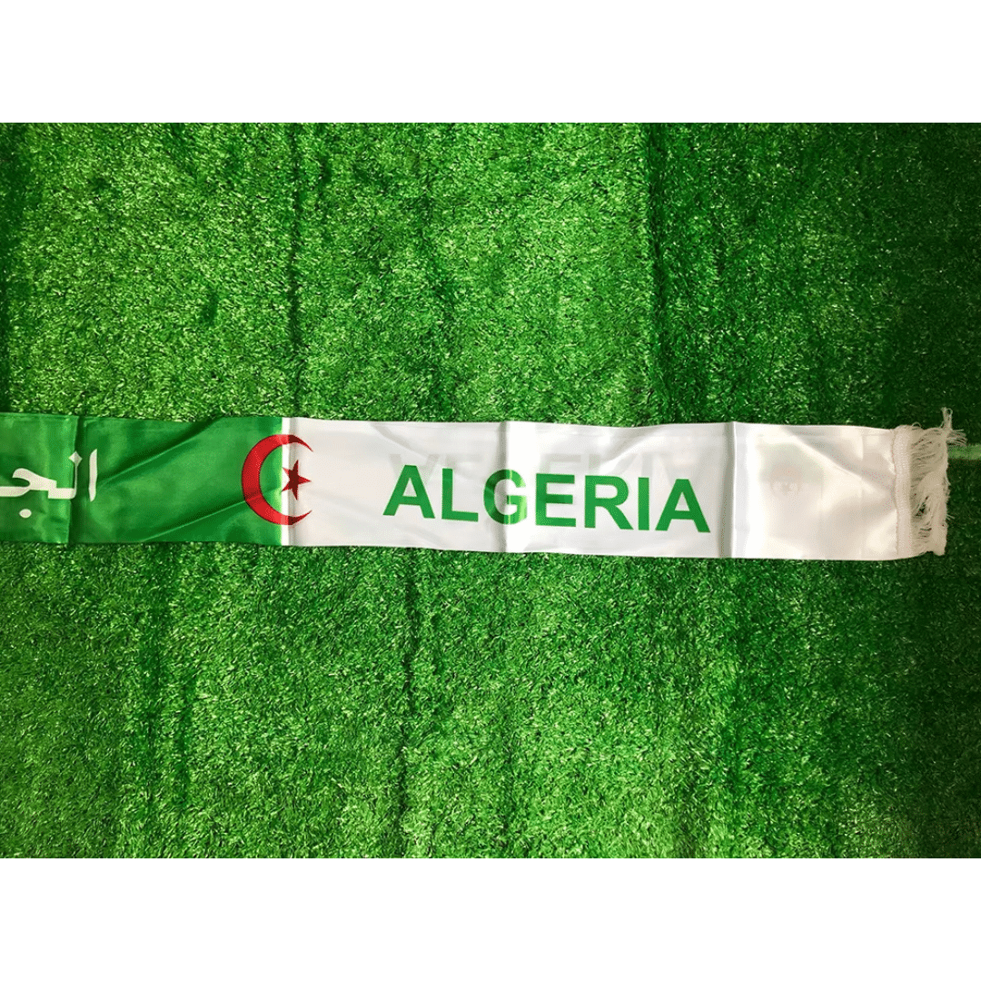 Écharpe Algérie Supporter Foot Satinée 2