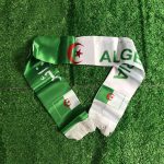 Cachecol Argélia para adeptos de futebol, acetinado