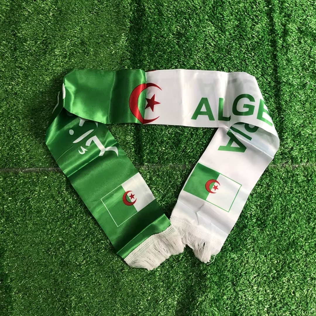 Écharpe Algérie Supporter Foot Satinée 3