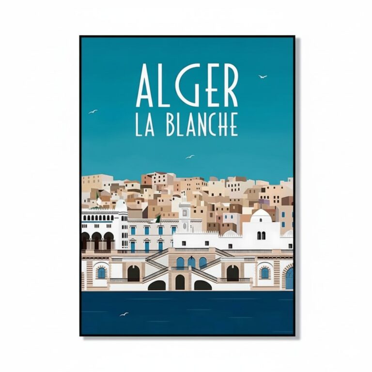 Illustration Murale Style Vintage Alger 3
