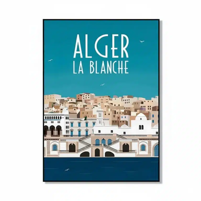 Illustration Murale Style Vintage Alger 3