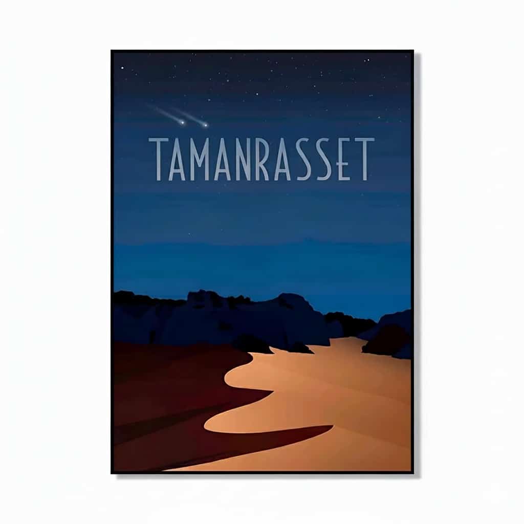 Illustration Murale Tamanrasset Algérie Ciel Étoilé