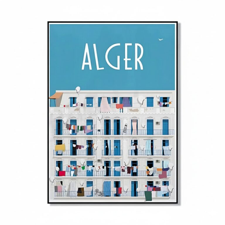 Illustration Murale vue Street art d'Alger - 2