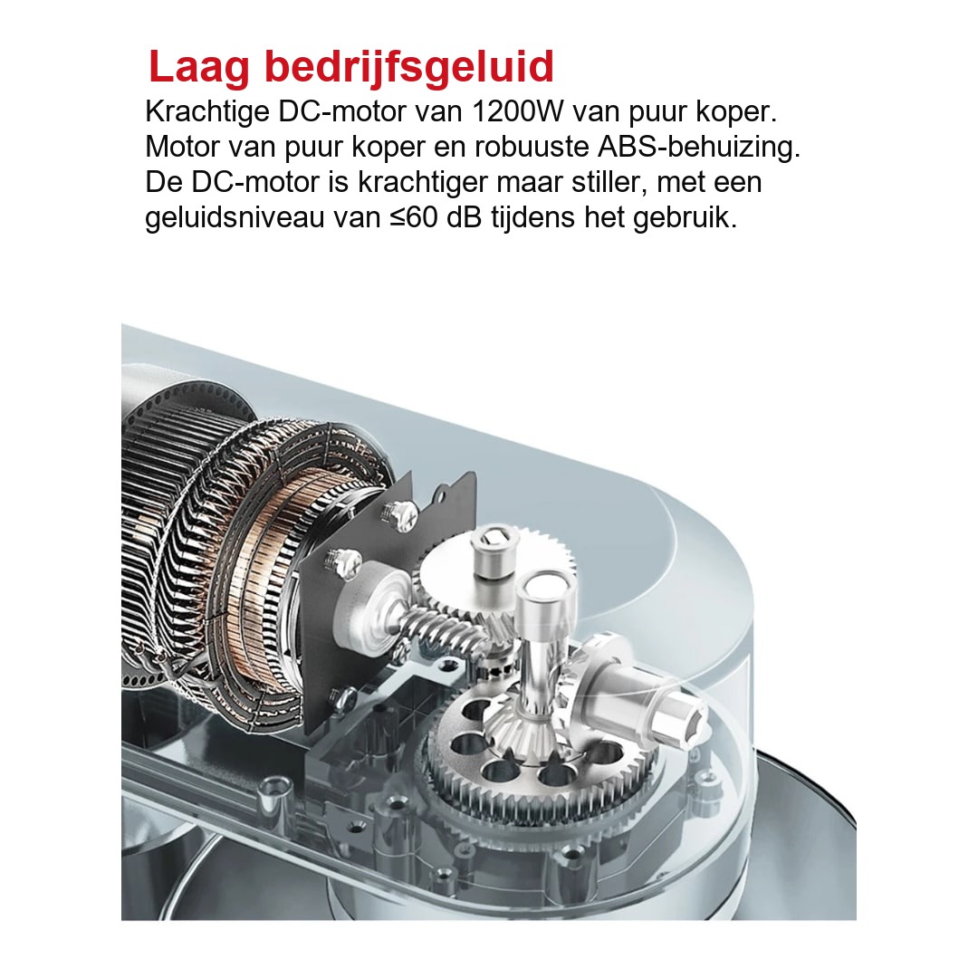 Stille elektrische standmixer Biolomix met 6 snelheden