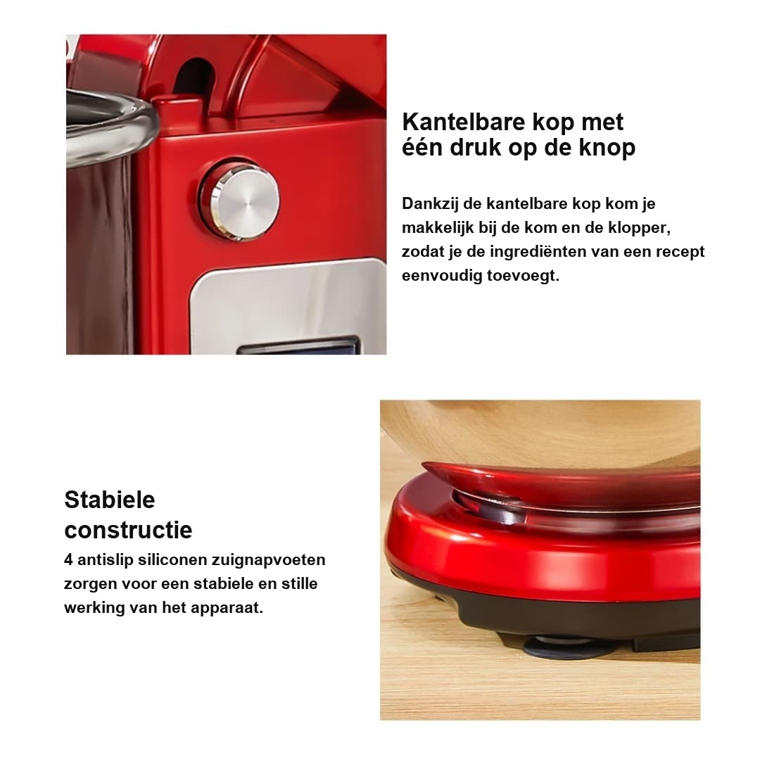 Stille elektrische standmixer Biolomix met 6 snelheden