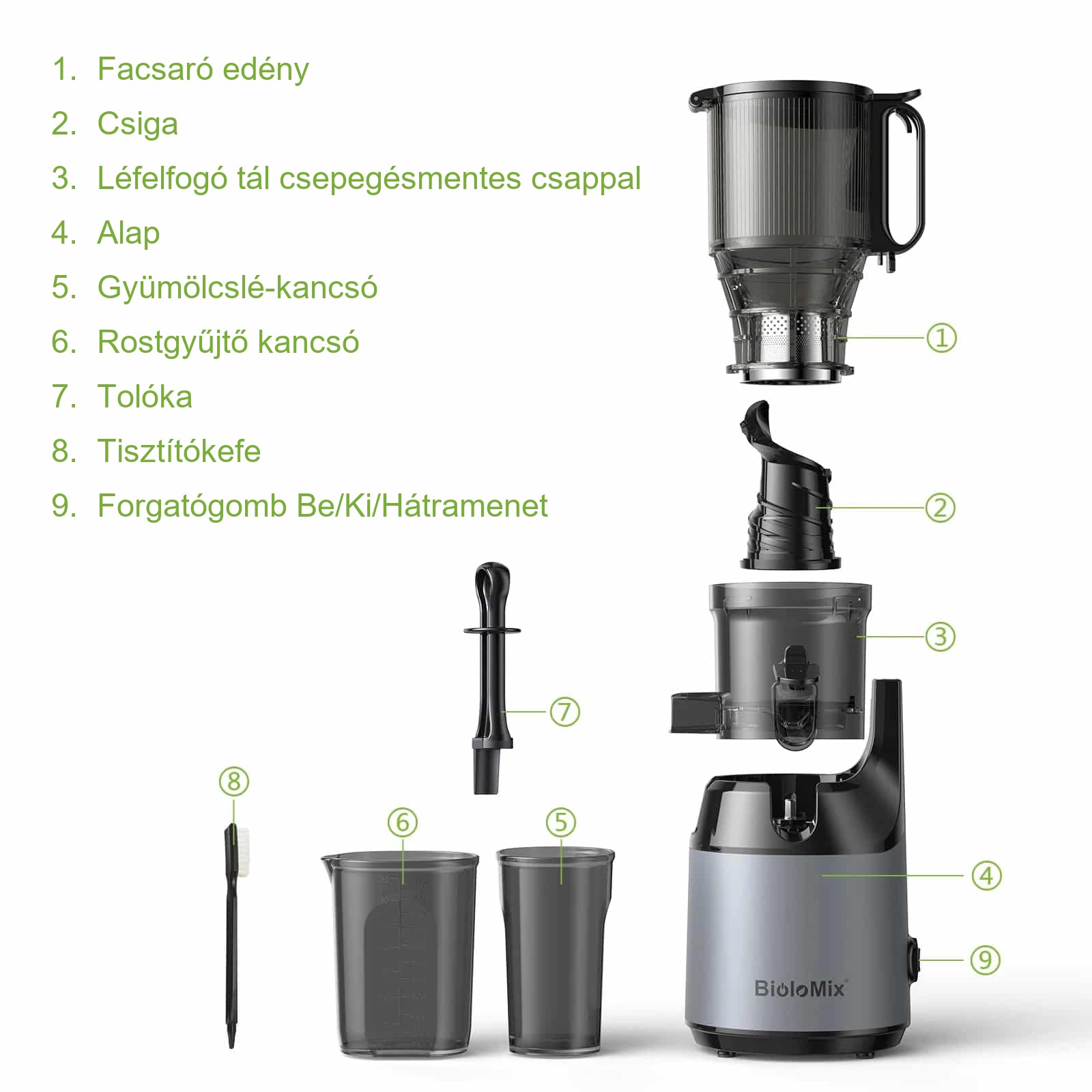 BioloMix lassú facsaró