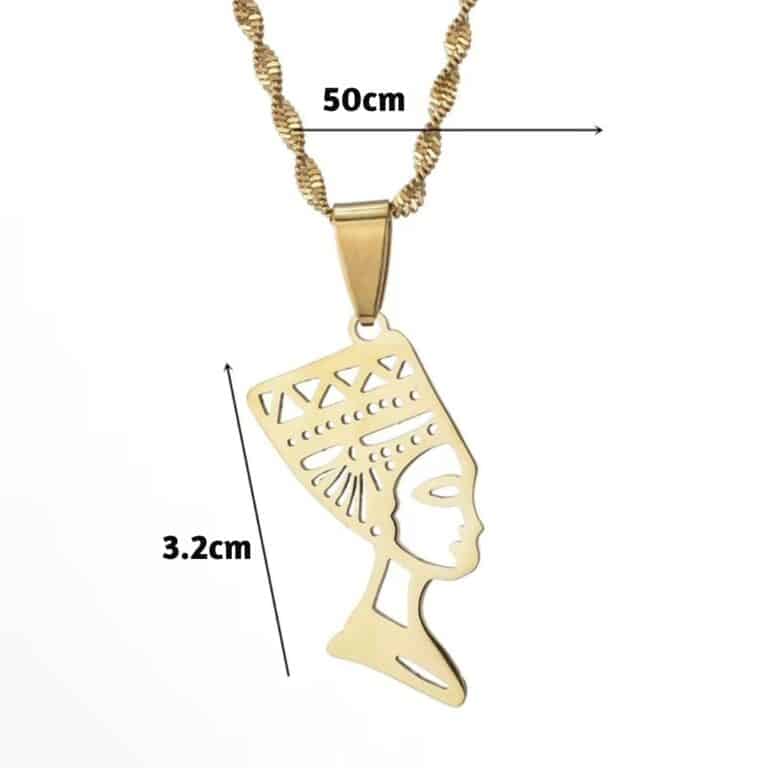 Pendentif Nefertiti en Acier Inoxydable 2