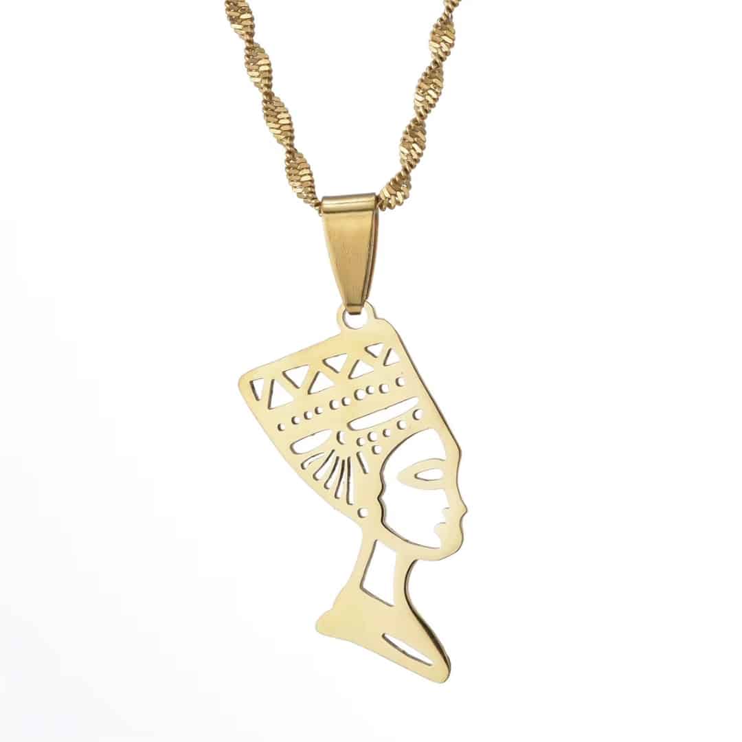 Pendentif Nefertiti en Acier Inoxydable 6