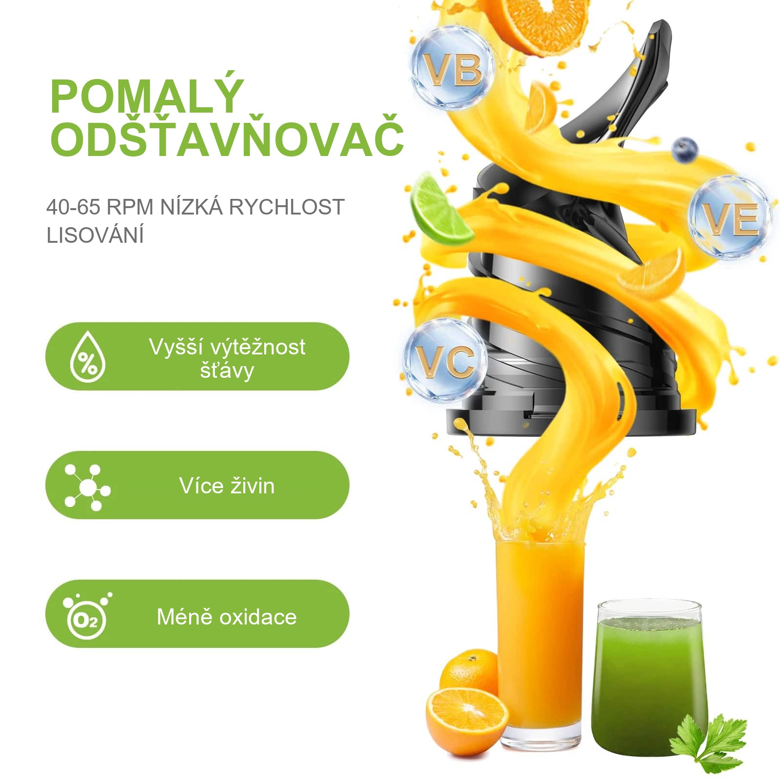 Odšťavňovač Biolomix s extraktorem