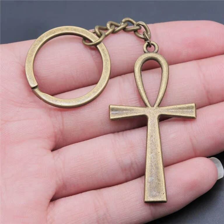 Porte-clés Ankh Égyptien en Métal 1