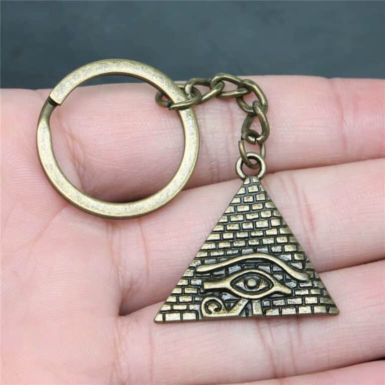 Porte-clés Pyramide avec œil D'horus 1