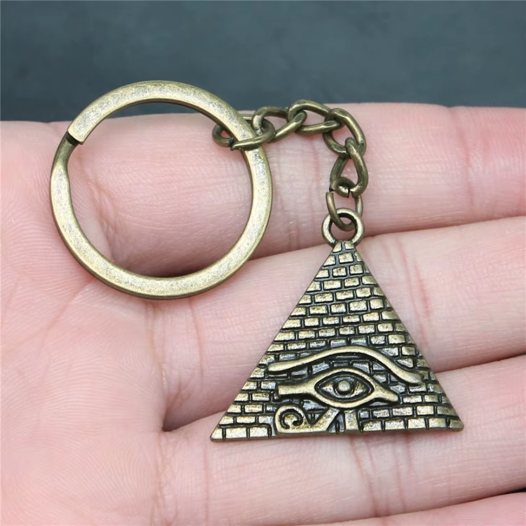 Porte-clés Pyramide avec œil D'horus 1