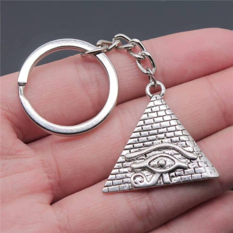 Porte-clés Pyramide avec œil D'horus 2