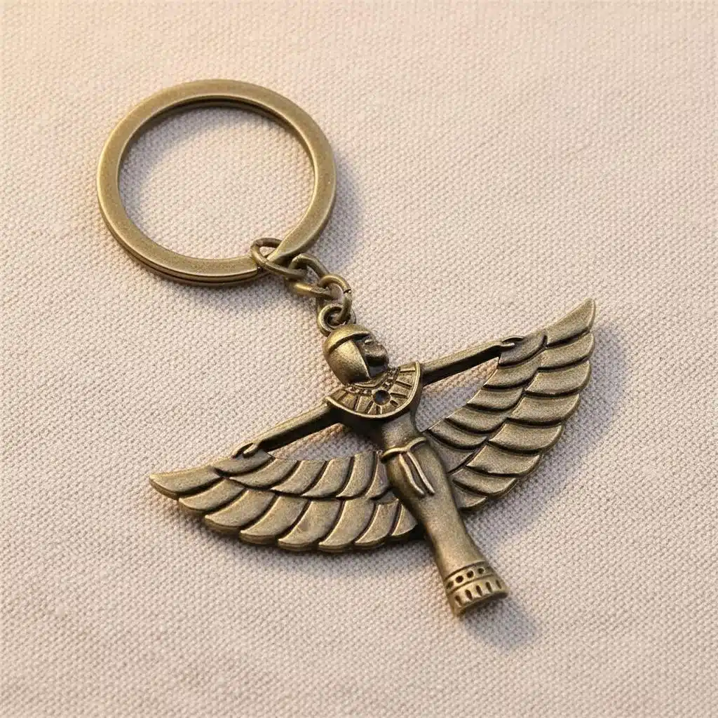 Porte-clés isis ailé style égyptien
