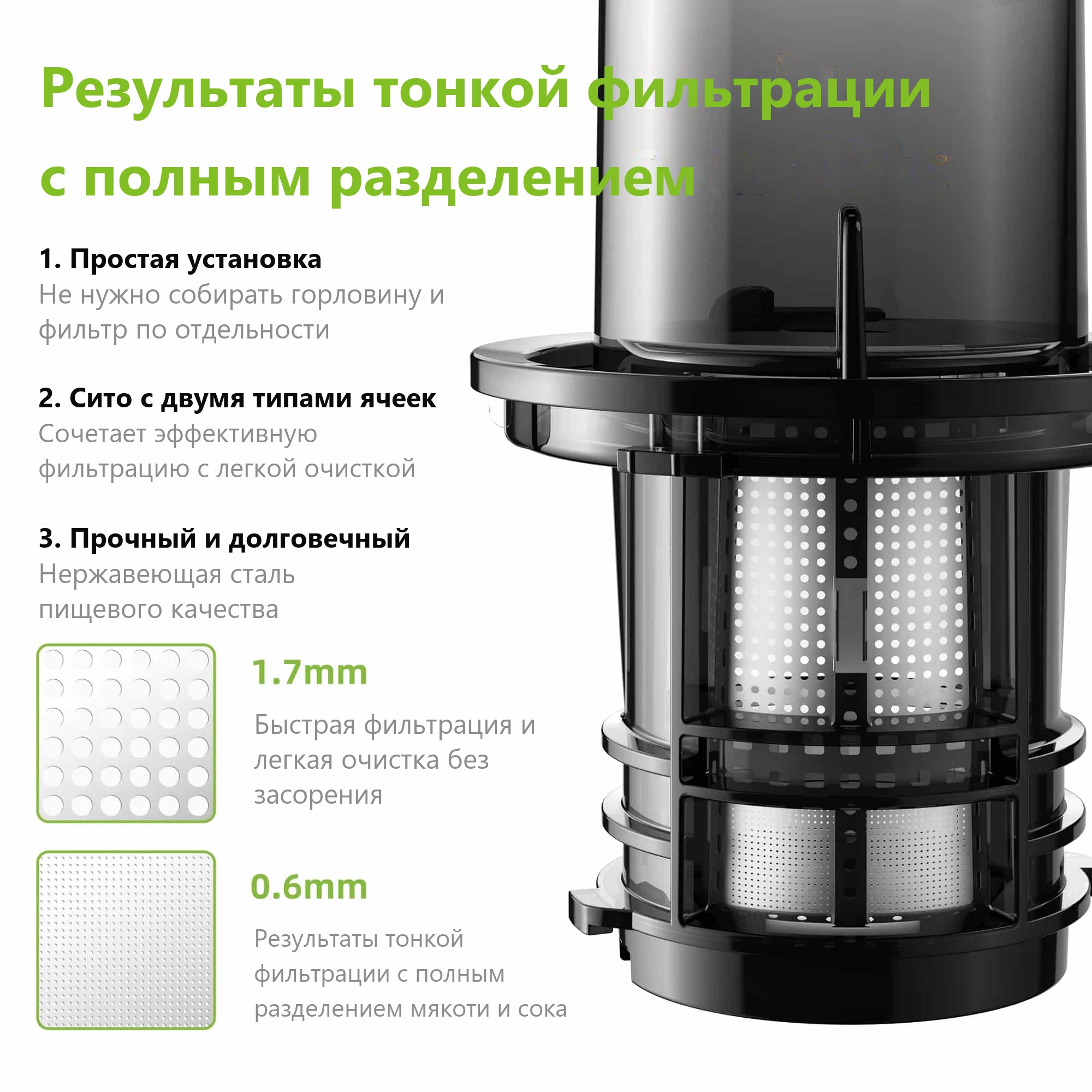 Соковыжималка для цитрусовых Biolomix без BPA