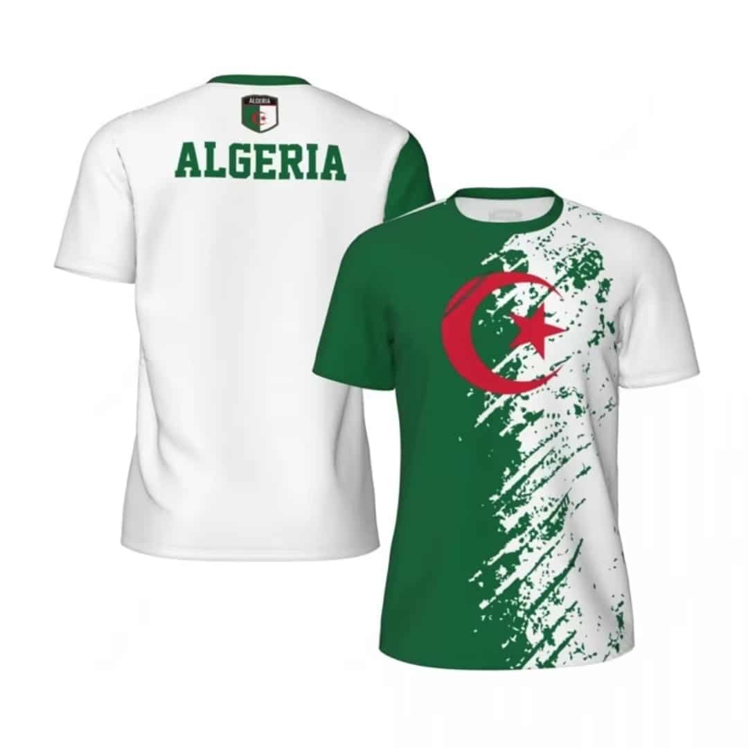 T Shirt Algérie Manches Courtes col Rond 1