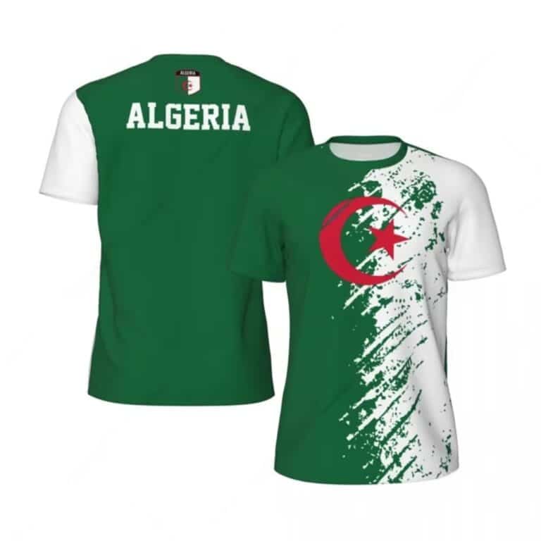 T Shirt Algérie Manches Courtes col Rond 2