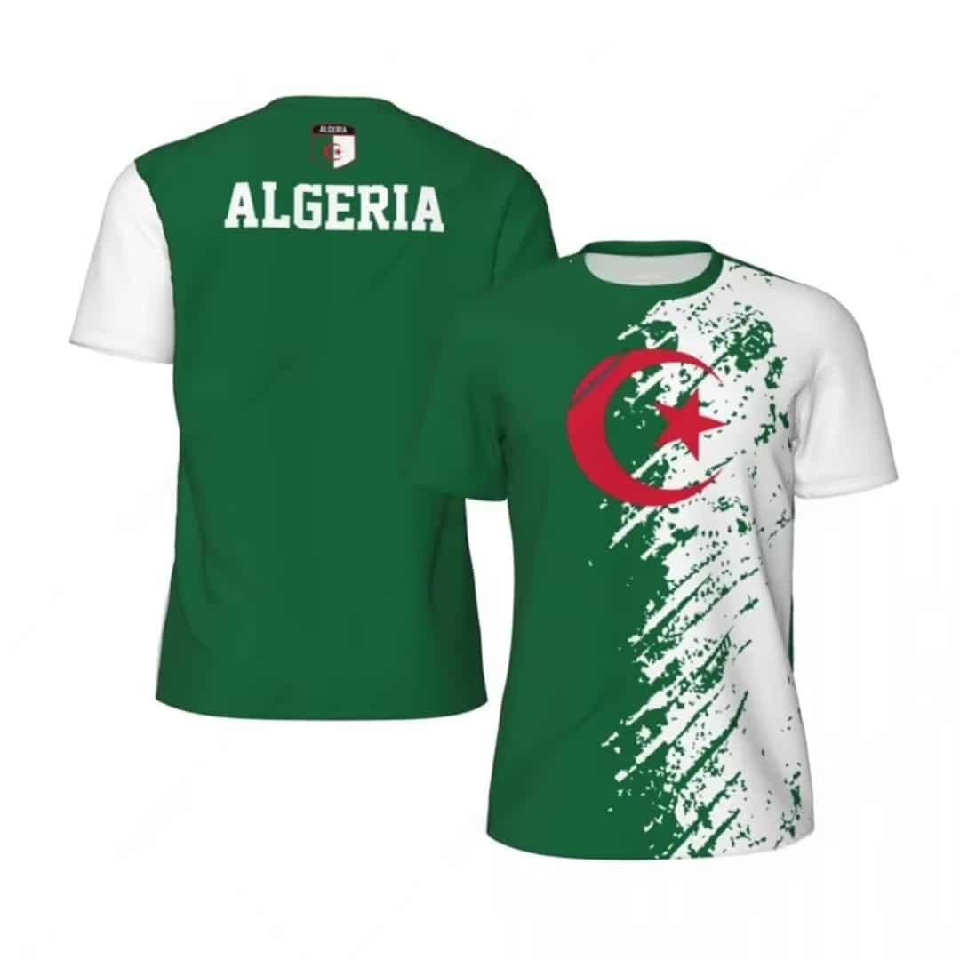 T Shirt Algérie Manches Courtes col Rond 2