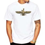 T-shirt com símbolo Faravahar
