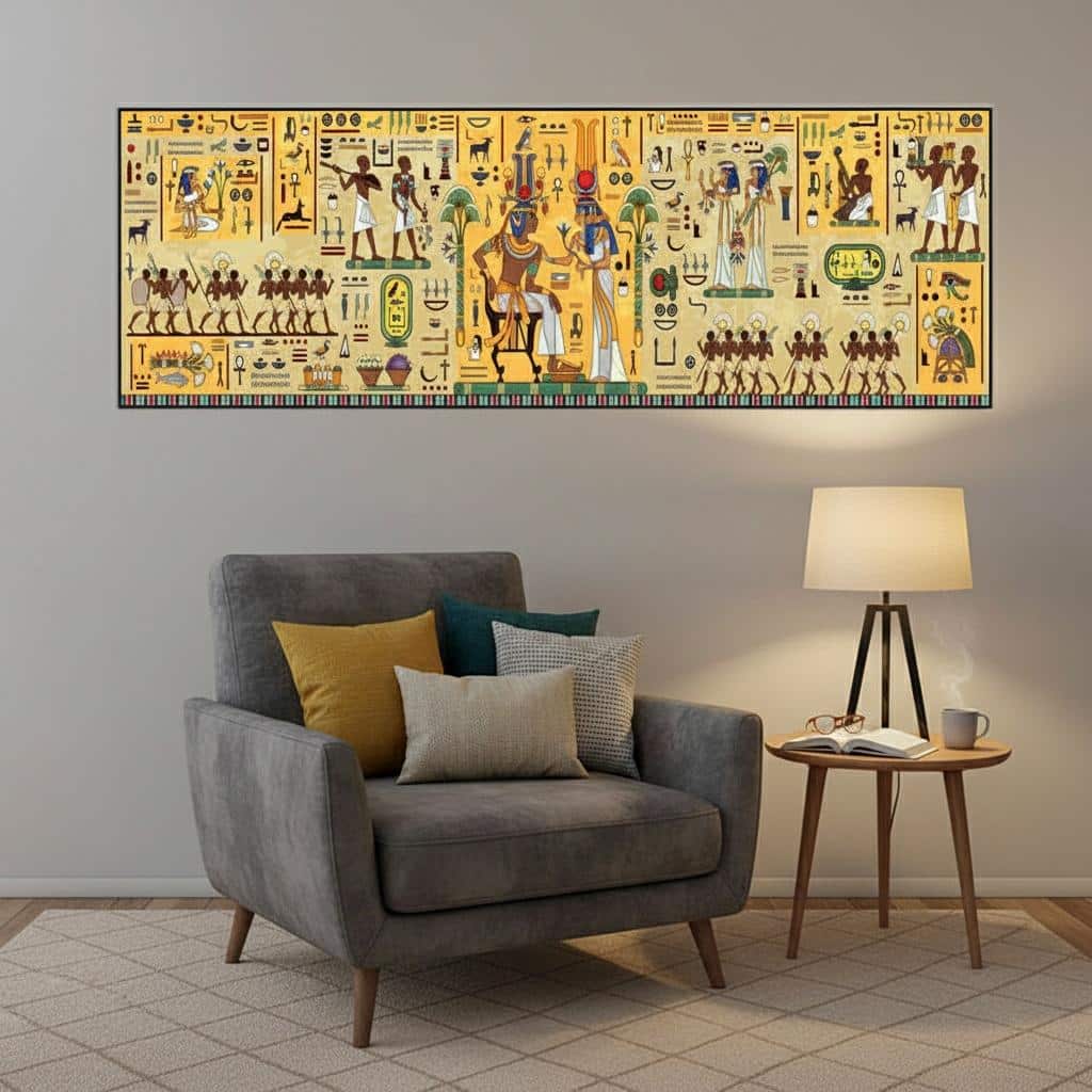 tapisserie-murale-ygyptienne-antique-avec-hiyroglyphes-picture-2099