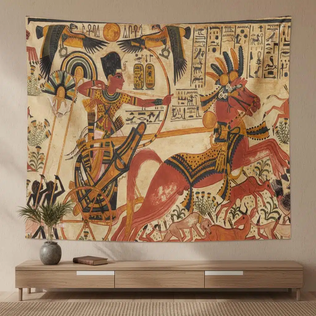 Tenture murale style égyptien pharaonique