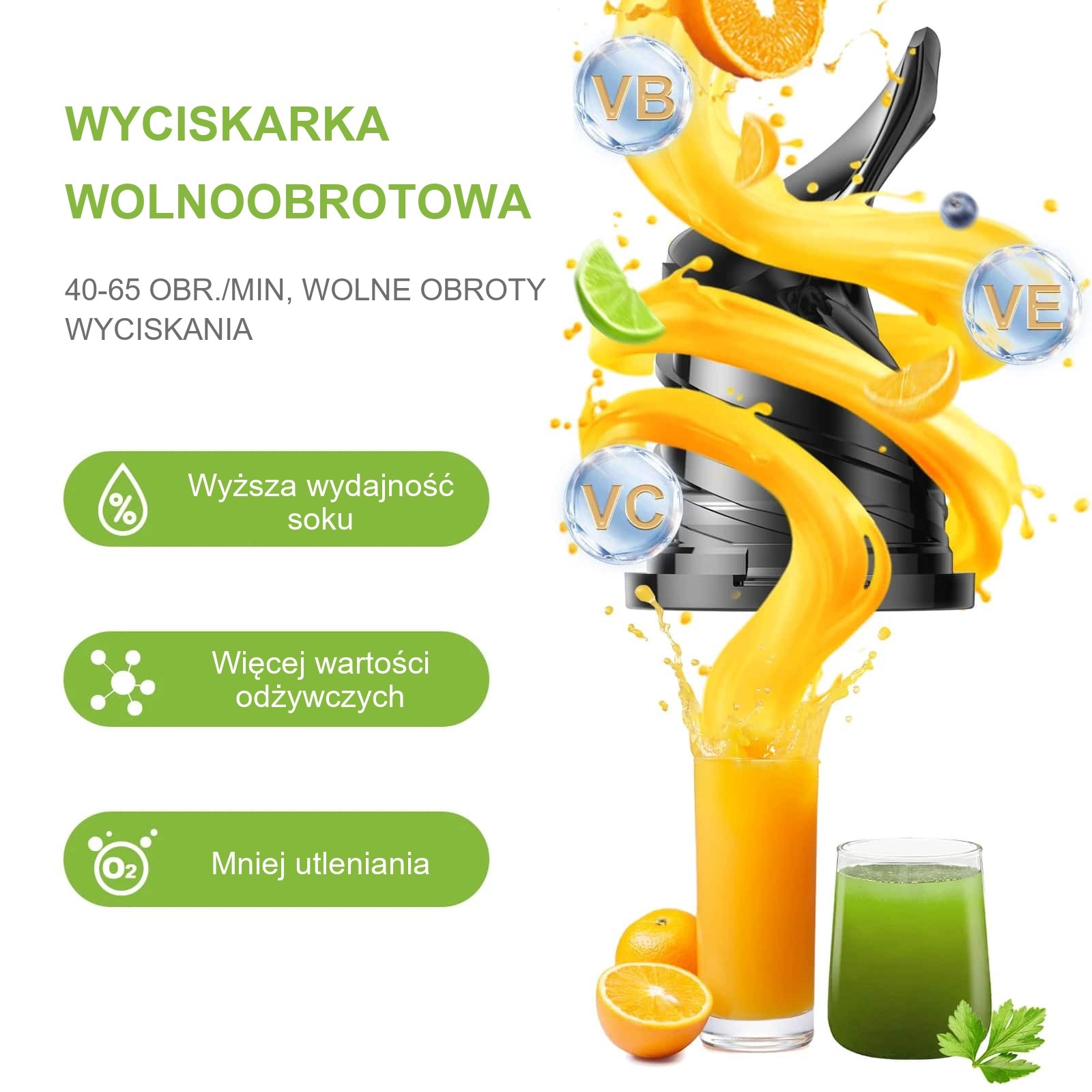 Wyciskarka do soków Biolomix z ekstraktorem