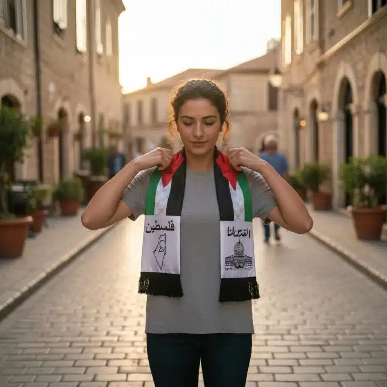 Écharpe Palestine keffieh traditionnelle