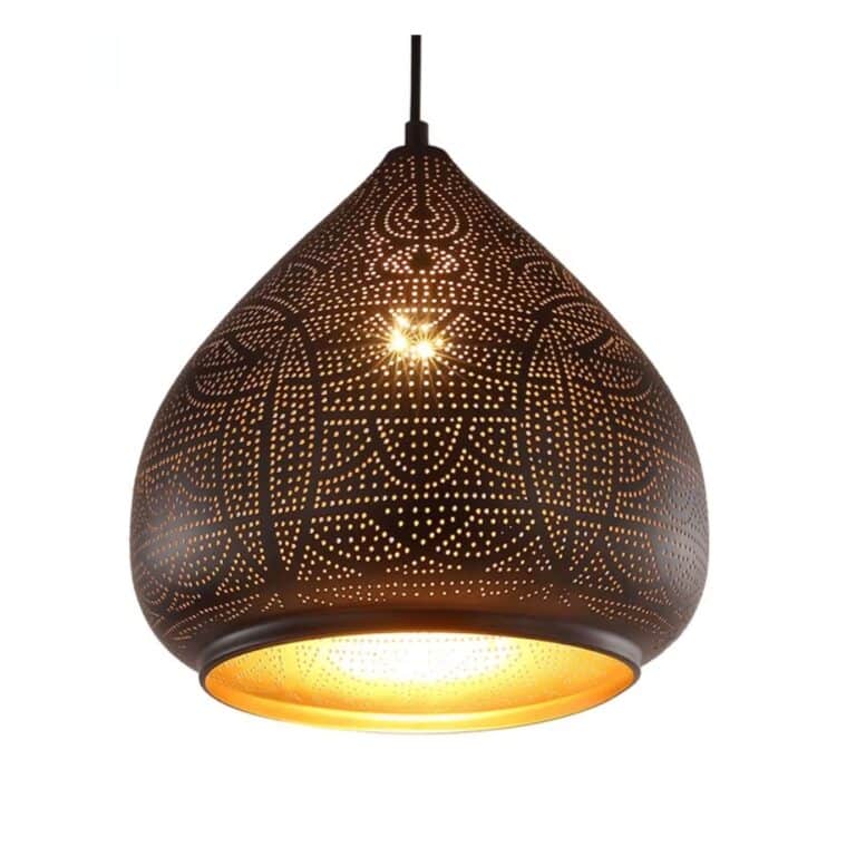 Abat-jour oriental effet ajouré moderne 5