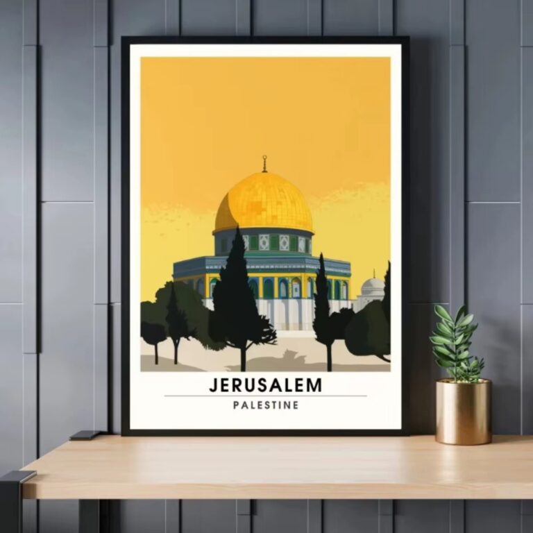 Affiche Artistique Jérusalem sur Toile