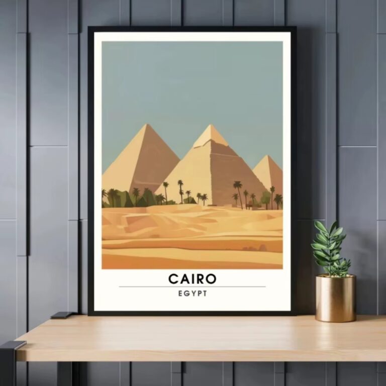 Affiche Murale sur Toile Pyramides du Caire
