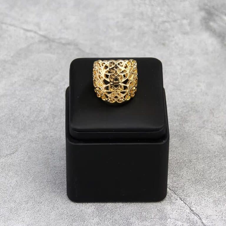 Bague Turque en Alliage Doré Ajouré 2