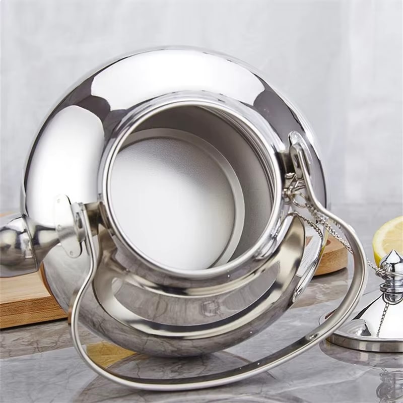 Bouilloire dorée en acier inoxydable avec infuseur - 100 (2)