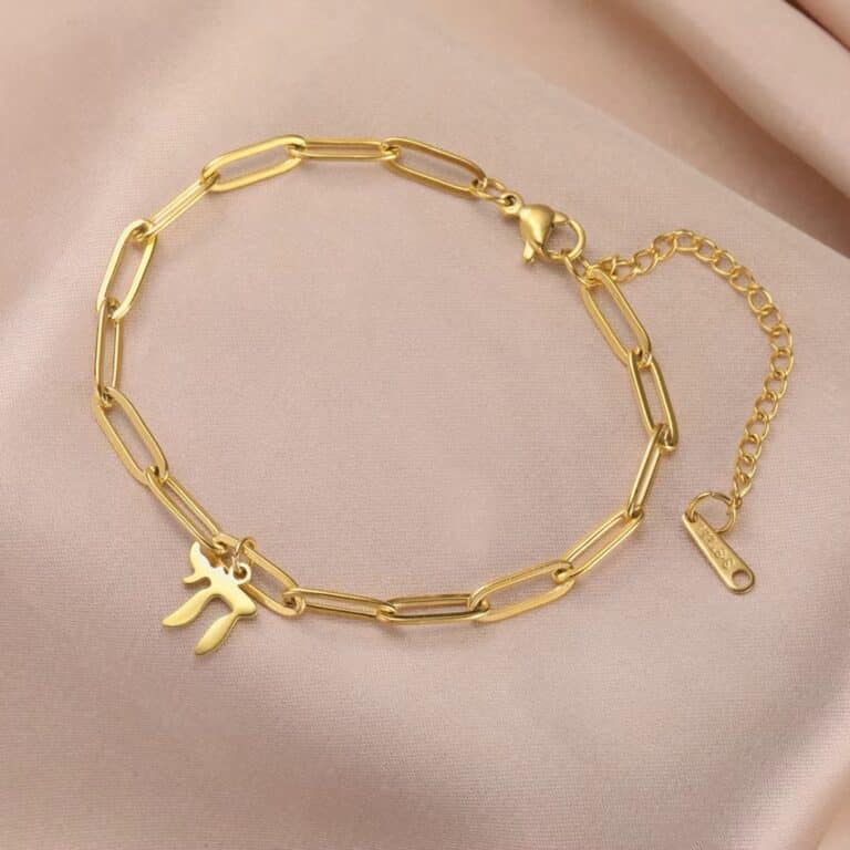 Bracelet en Acier Inoxydable avec Symbole Chai 5