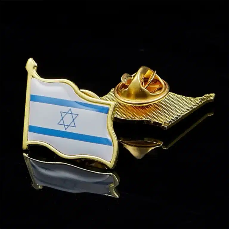 Broche drapeau Israël émaillée