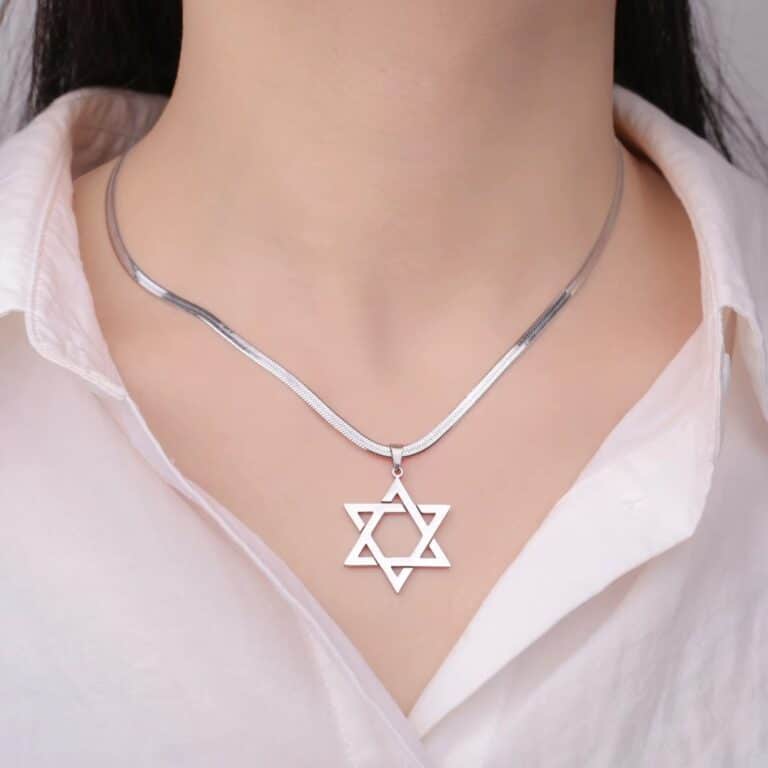 Collier Étoile de David en Acier Inoxydable 1