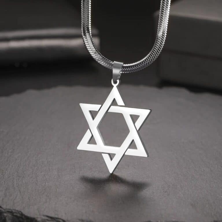 Collier Étoile de David en Acier Inoxydable 2