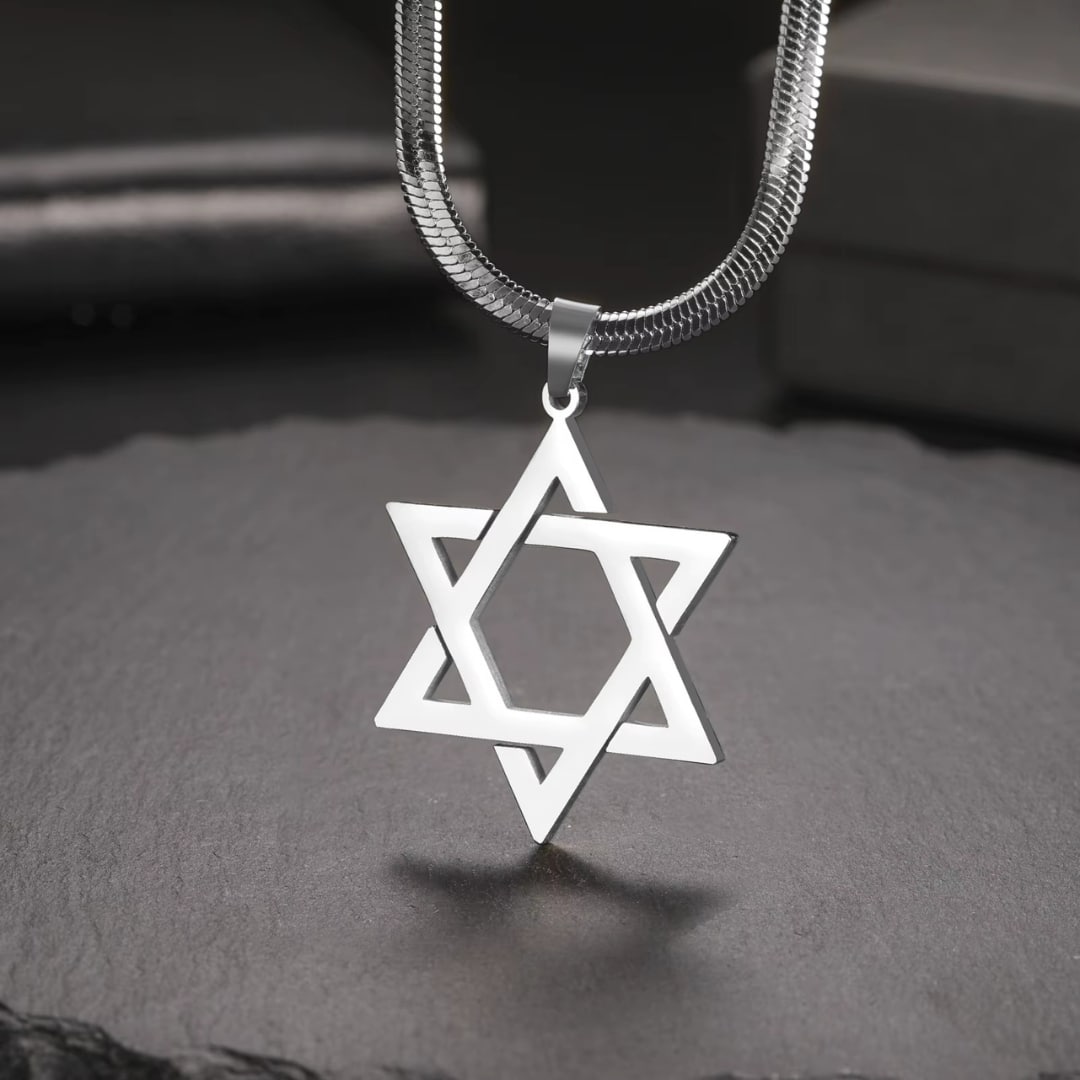 Collier Étoile de David en Acier Inoxydable 2