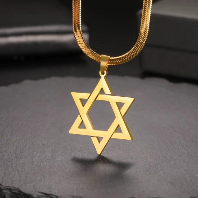 Collier Étoile de David en Acier Inoxydable 5