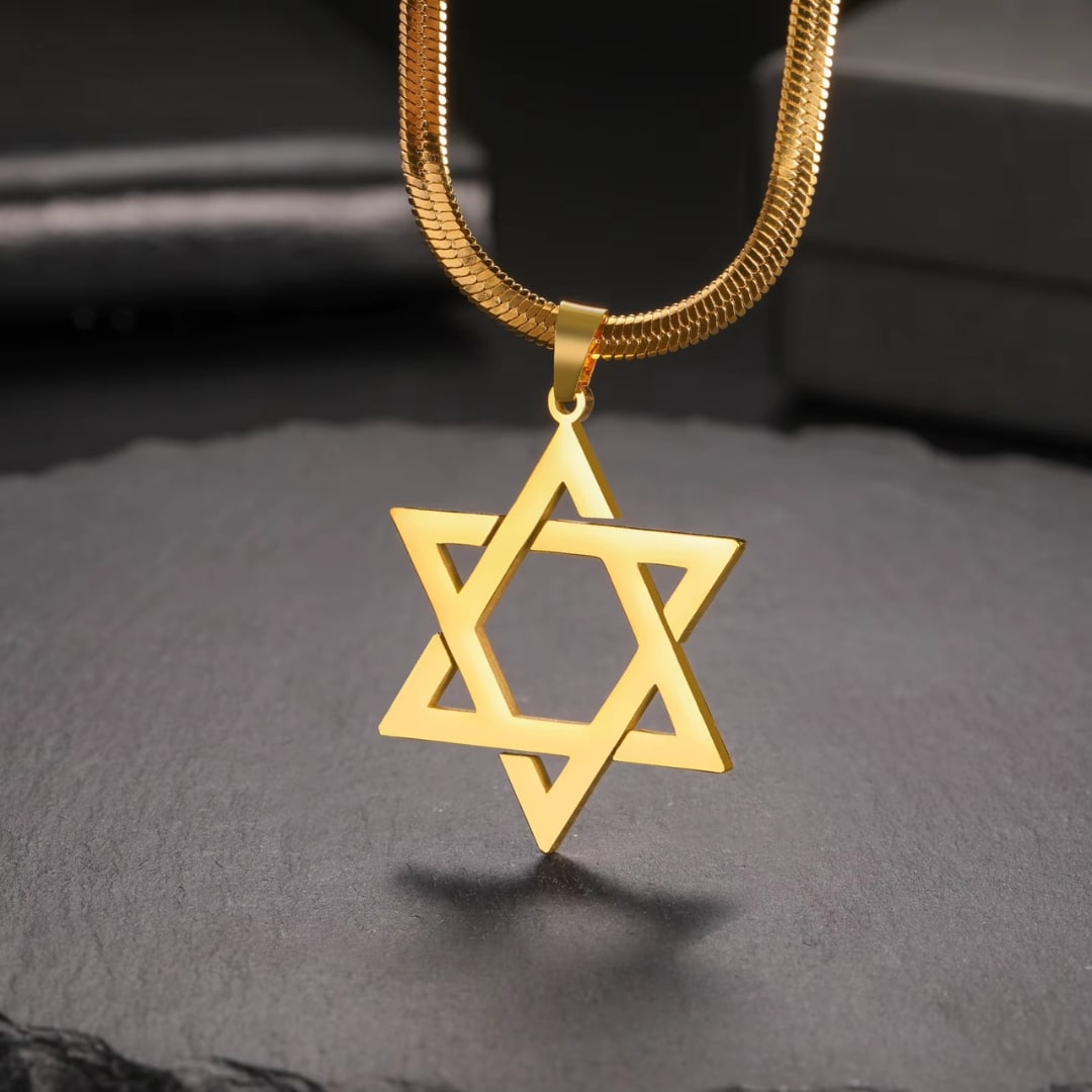 Collier Étoile de David en Acier Inoxydable 5
