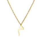 Collar personalizado con letra árabe dorado