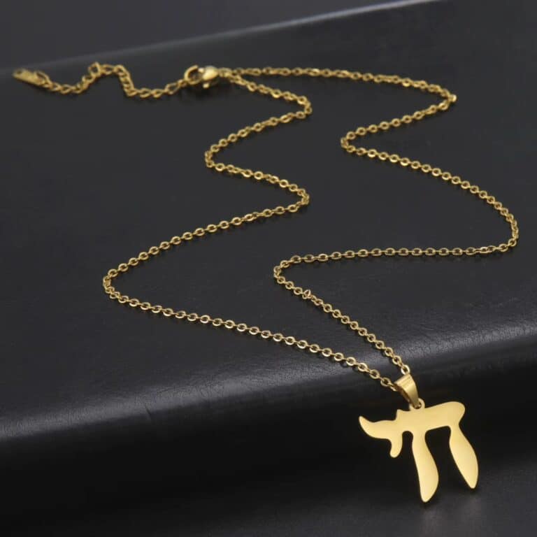 Collier Symbolique Chai Juif en Acier Inoxydable 5