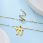 Collier symbolique Chai juif en acier inoxydable