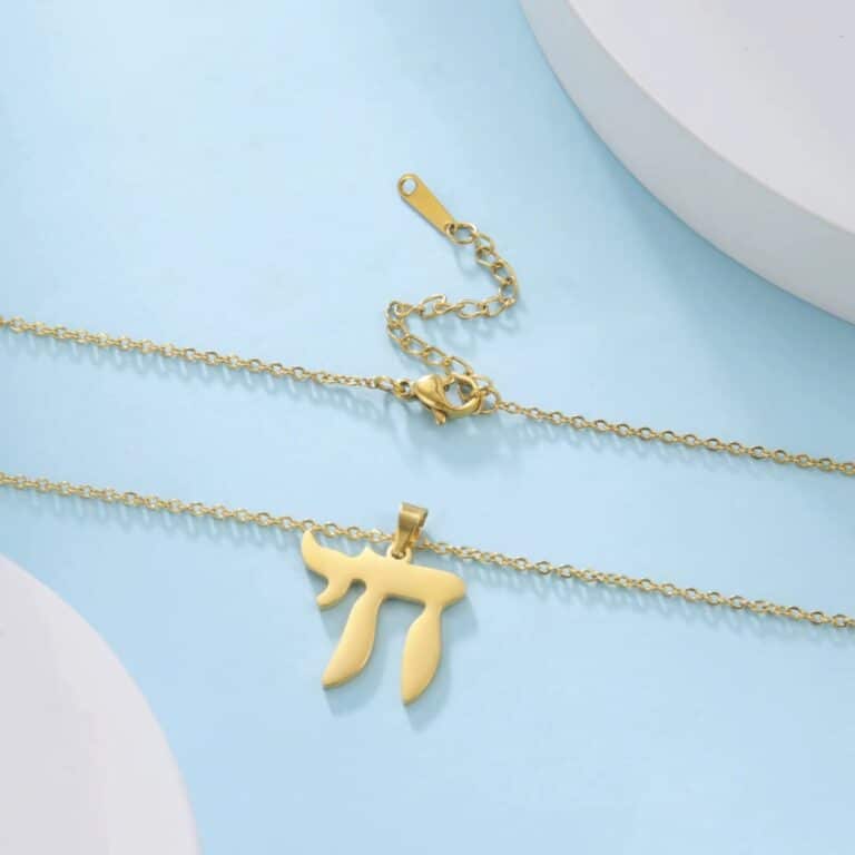 Collier Symbolique Chai Juif en Acier Inoxydable 7