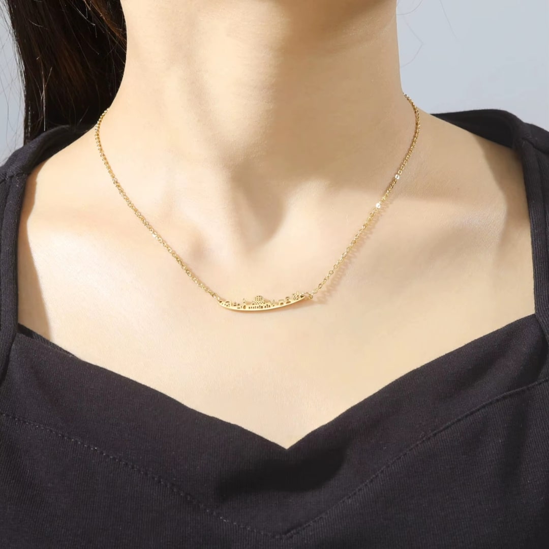 Collier Ville de Jérusalem en Acier Inoxydable 2