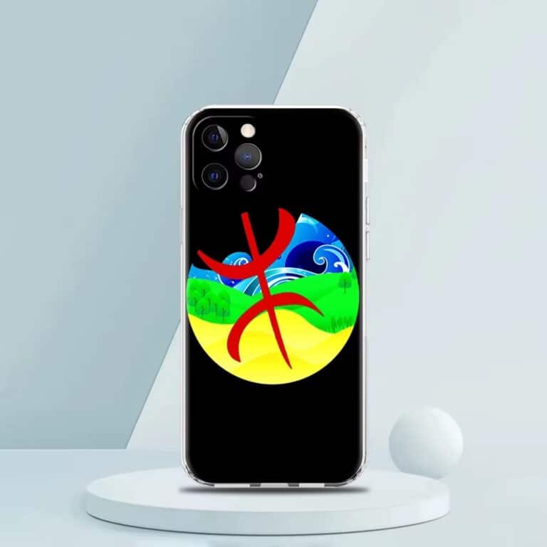 Coque Iphone Antichoc avec Drapeau Berbère Amazigh 3