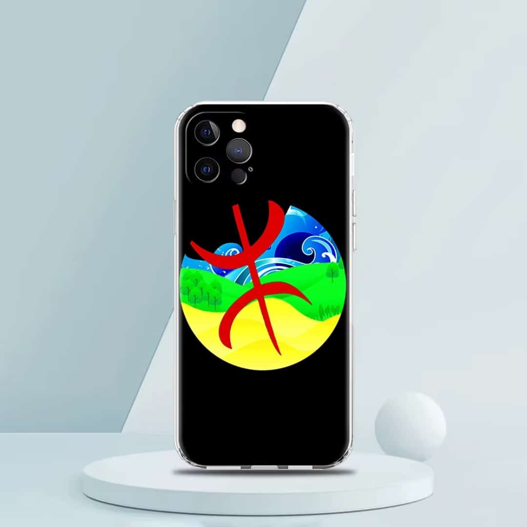 Coque Iphone Antichoc avec Drapeau Berbère Amazigh 3