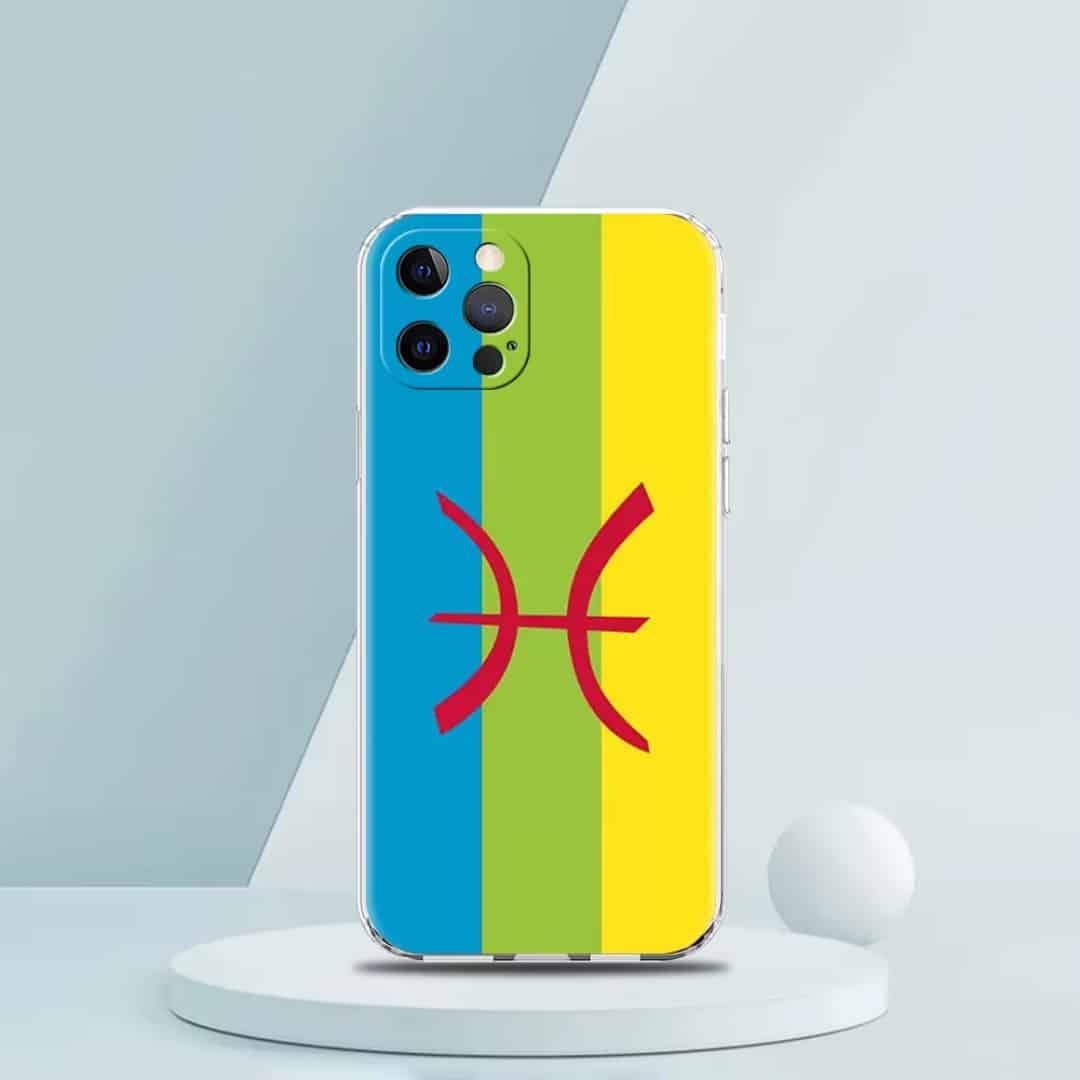 Coque Iphone Antichoc avec Drapeau Berbère Amazigh 8