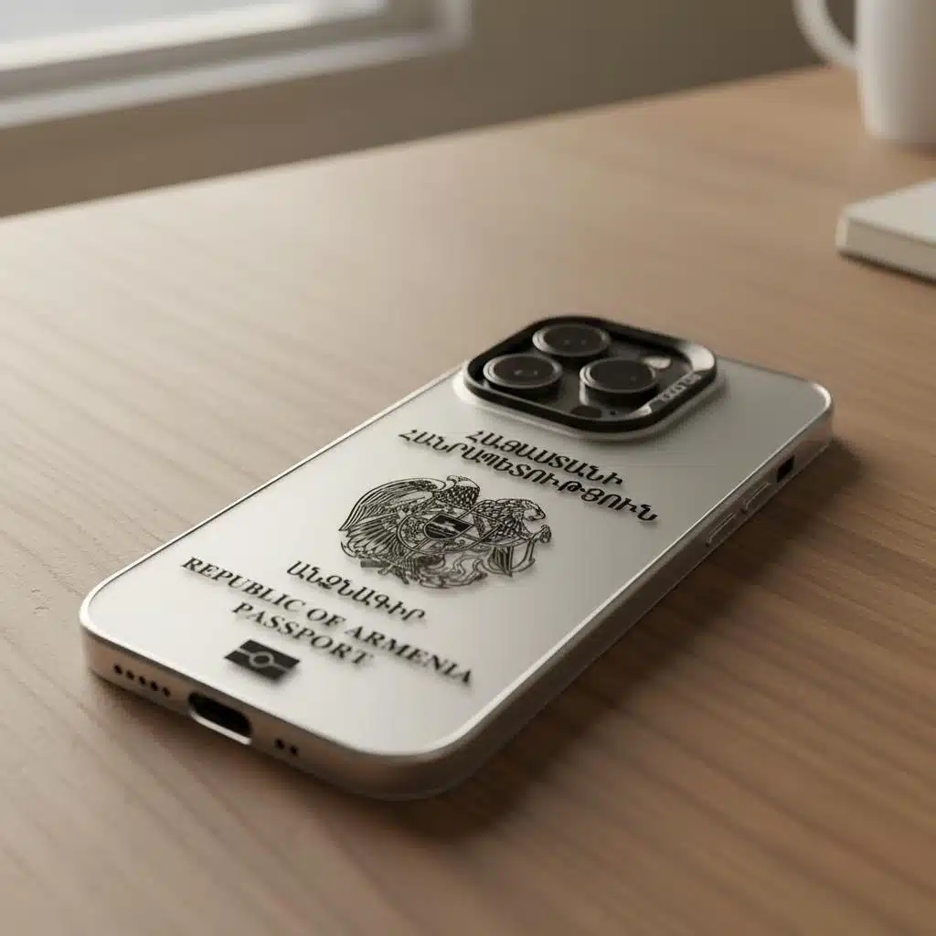 Coque protectrice passeport arménien pour iphone