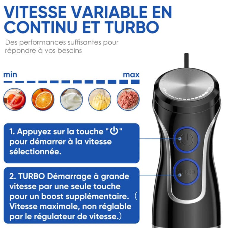 Ensemble mixeur plongeant et hachoir biolomix